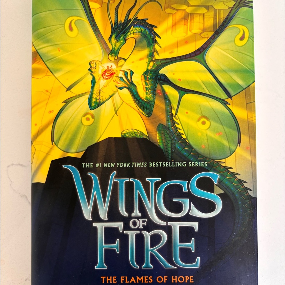 NEW! Wings of Fire Book 15 “The Flames of Hope” hardcover by Tui T. Sutherland